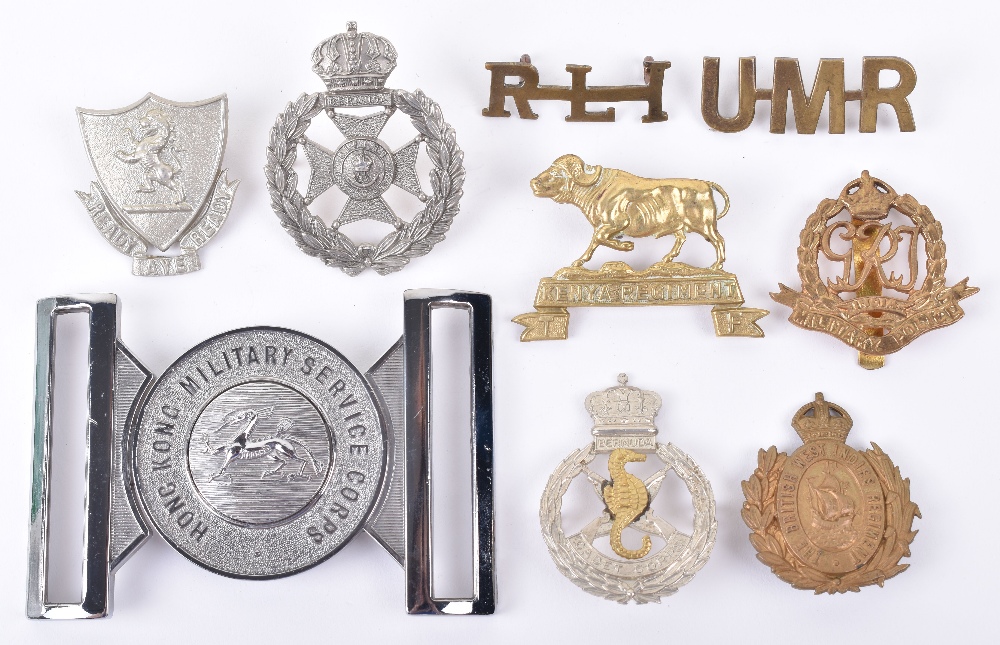 8x Colonial Badges and Insignia