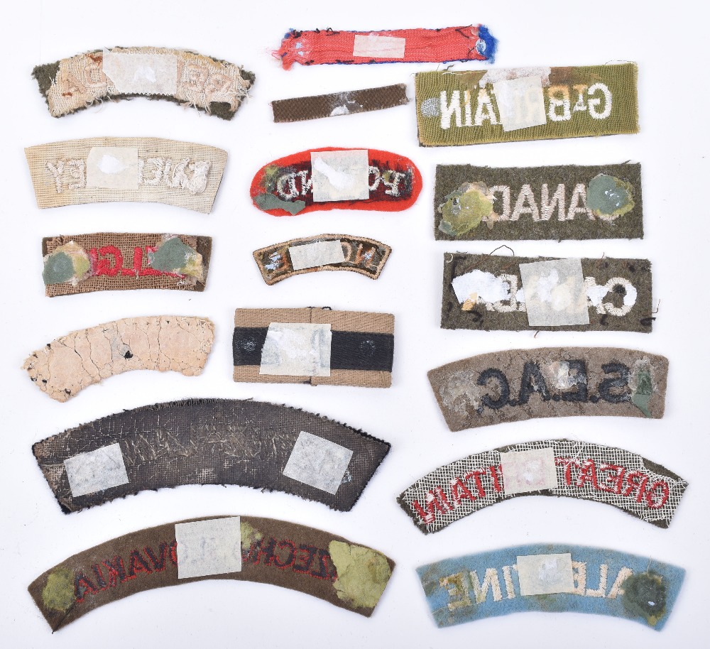 Selection of WW2 Allied Nationality Shoulder Titles - Image 2 of 2