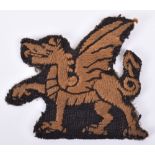 WW1 38th (Welsh) Division Cloth Formation Sign