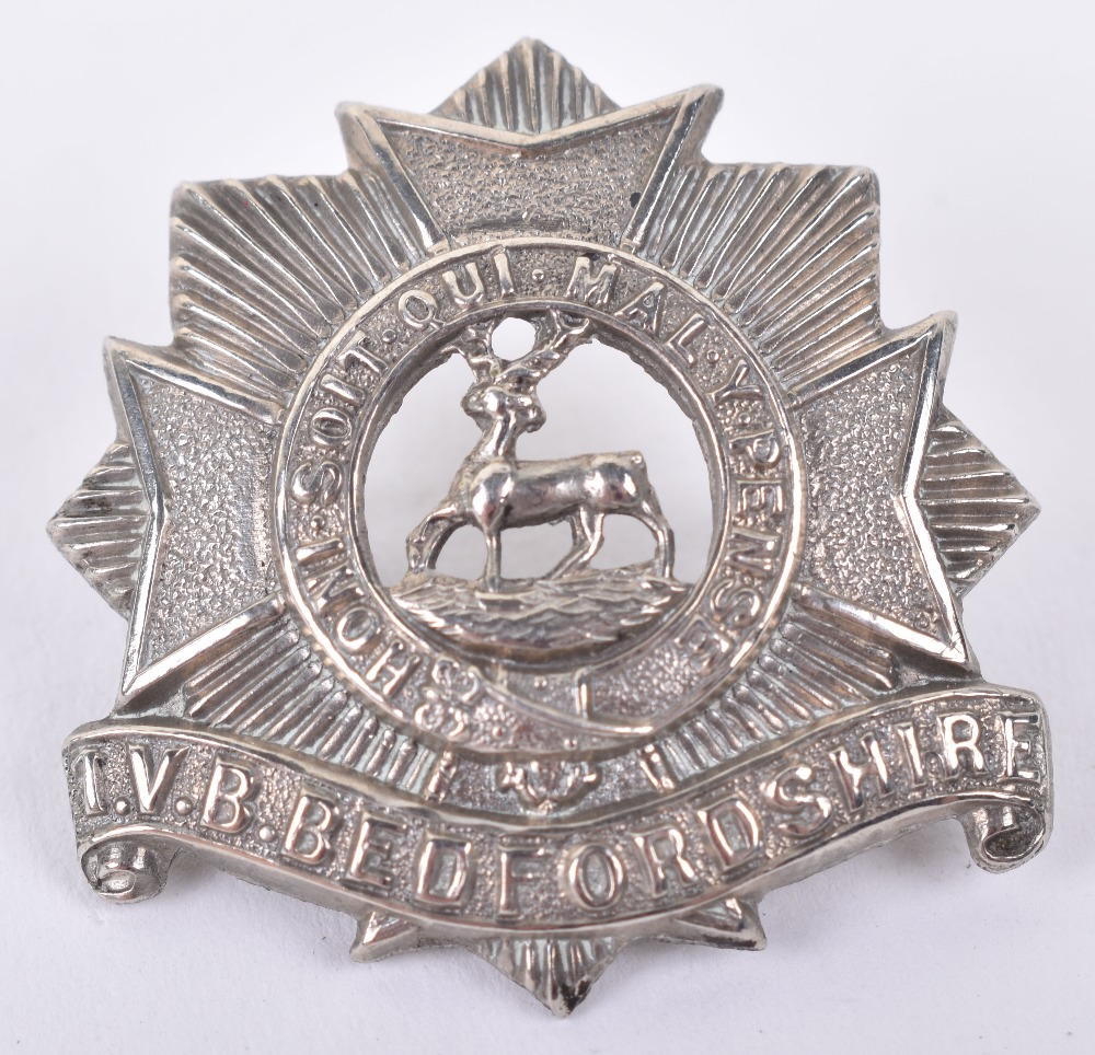 1st Volunteer Battalion Bedfordshire Regiment Forage Cap Badge