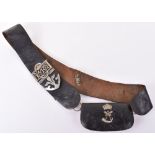 Victorian Officers Cross Belt and Pouch Set of the 1st Nottinghamshire Rifle Volunteer Corps