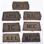 Selection of Slip-on Shoulder Titles