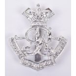 Rare Anodised Queens Own Oxfordshire Hussars Cap Badge