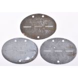 3x WW2 German Identity Discs