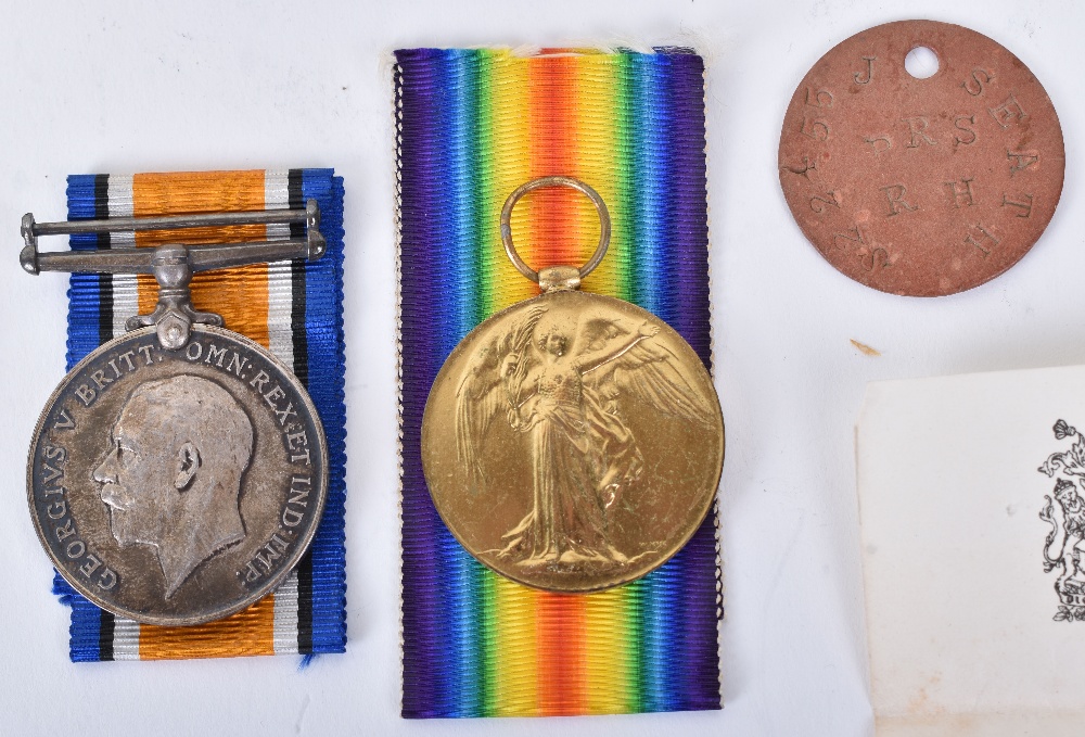 Great War 1918 Palestine Casualty Medal Group 2nd Battalion Royal Highlanders The Black Watch - Image 3 of 8