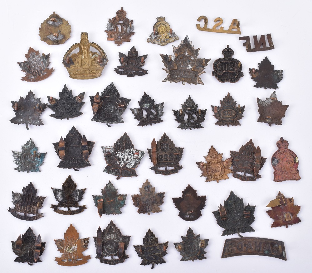 35x Canadian Expeditionary Force Collar Badges - Image 2 of 2