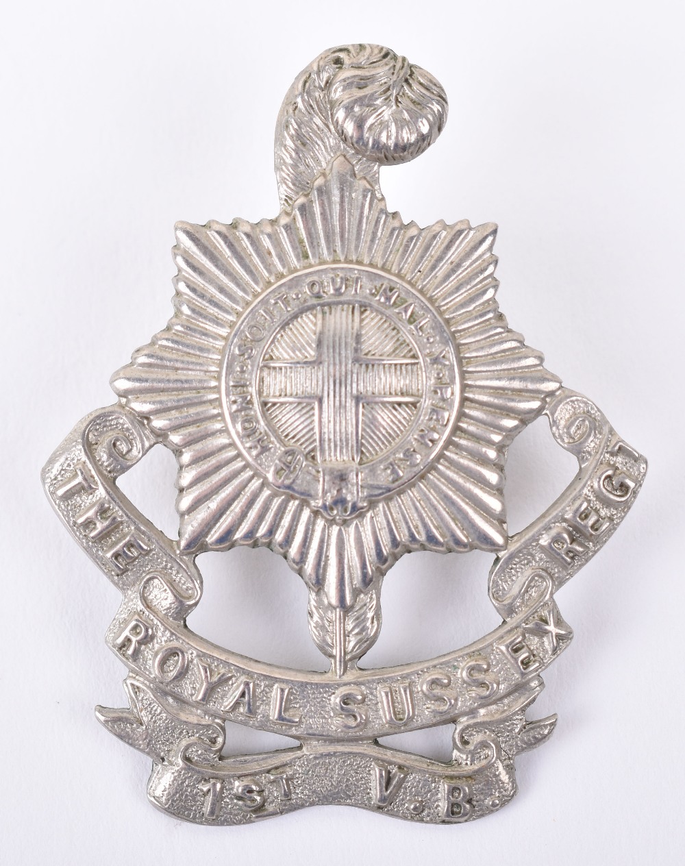 1st Volunteer Battalion Royal Sussex Regiment Cap Badge