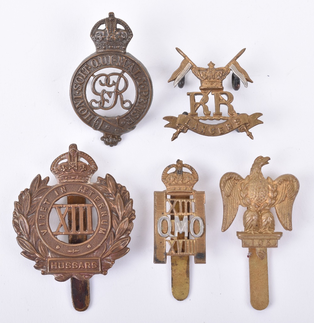 Selection of Cavalry Regiment Cap Badges