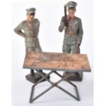 2x Third Reich Lineol Generals and Map Table