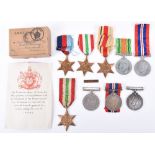WW2 British Army Campaign Medal Group