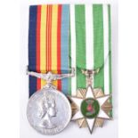 Vietnam Service Medal Pair Royal New Zealand Army Service Corps