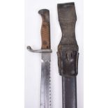 Imperial German Mauser 98/05 Bayonet with Sawback Blade