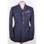 Royal Air Force Officers Service Dress Tunic Attributed to Squadron Leader J T B Keats