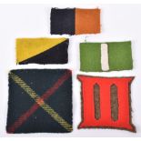 5x Cloth Regimental Formation Signs