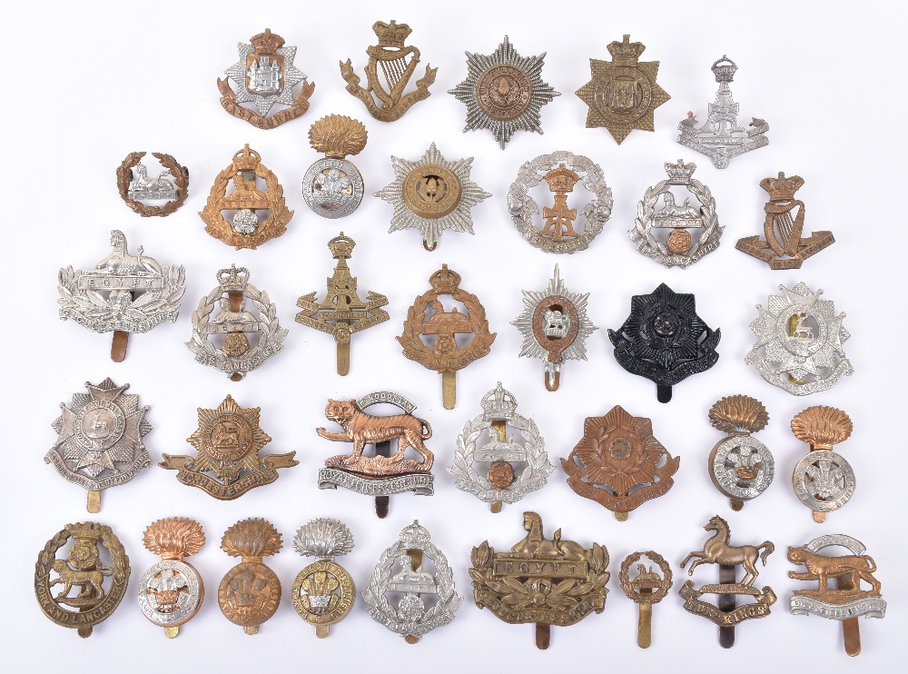 Selection of British Infantry Regiments Cap Badges