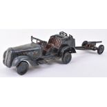 German 1930’s Tinplate Clockwork Military Staff Car