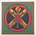 Rare Western Command Weapons and Training School Cloth Formation Sign