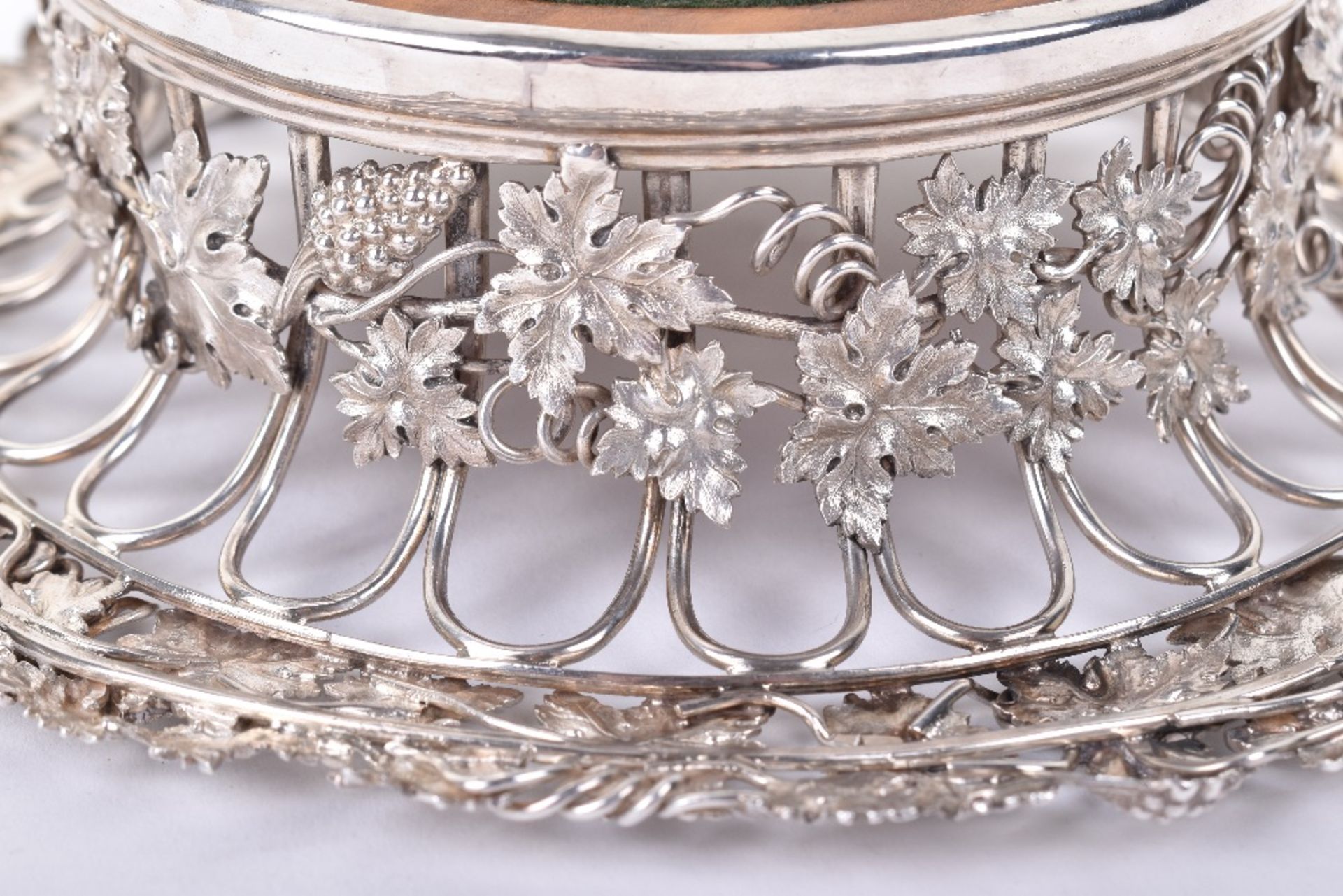 An early Victorian silver wine coaster, by John Terry, London 1844 - Image 6 of 6