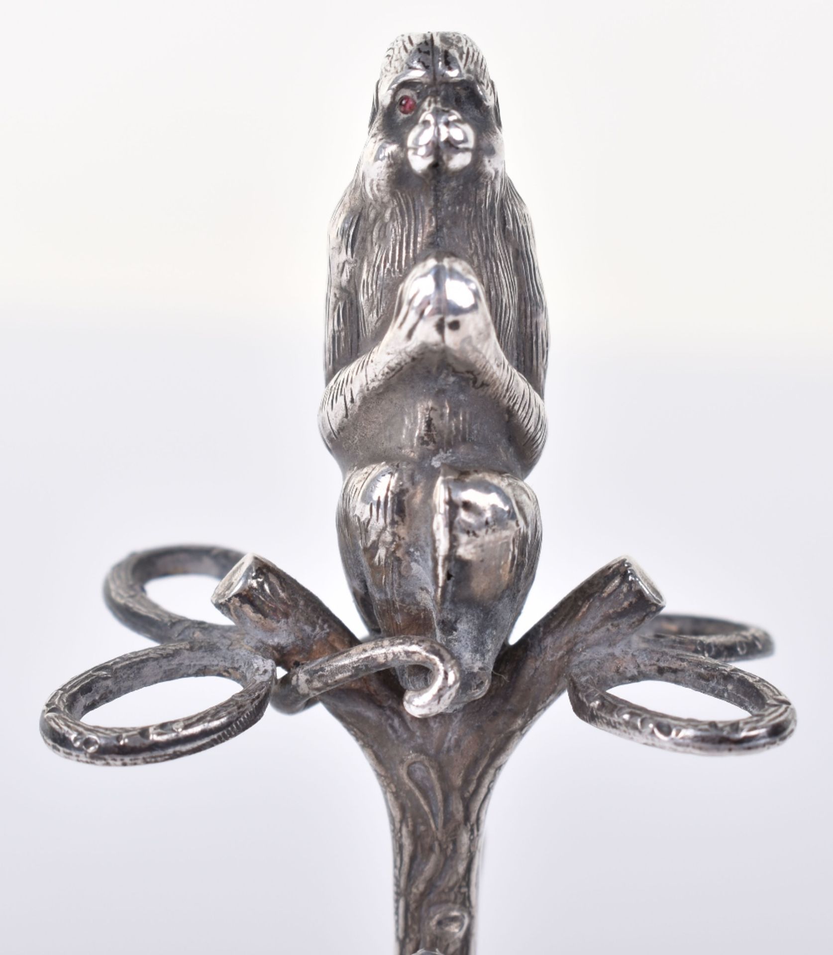 A rare early 20th century silver pin cushion and ring tree, Arthur Johnson Smith, Chester 1909 - Image 4 of 7