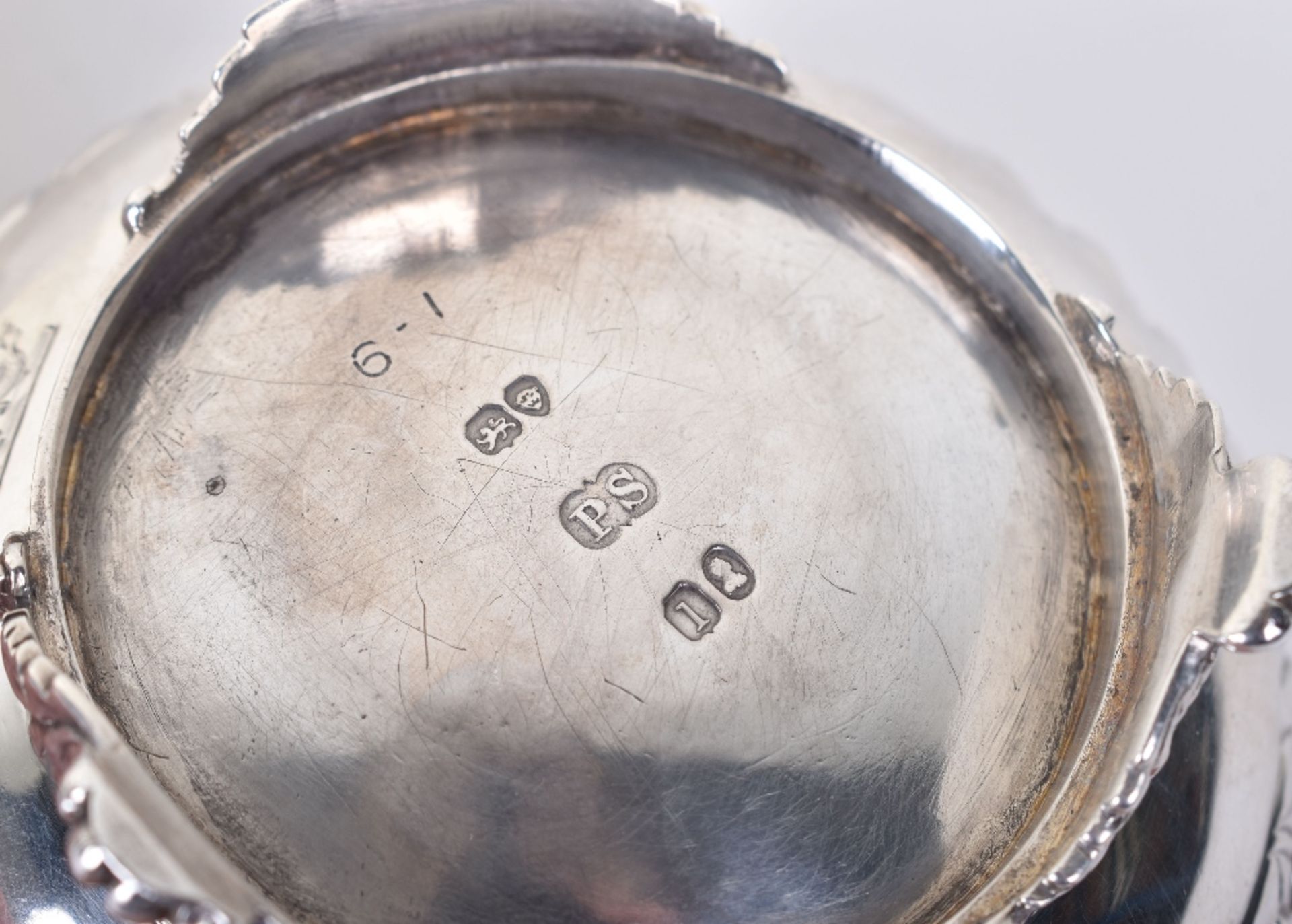 A matched pair of Georgian silver salt cellars, by Paul Storr, London 1817/1826 - Image 7 of 9