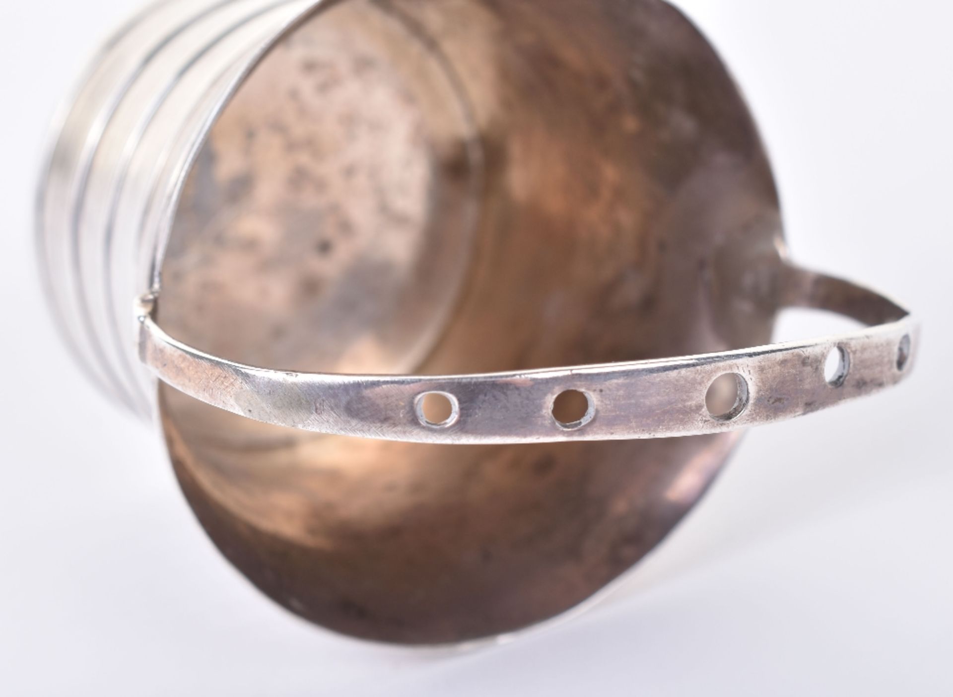 A George II silver cream pail, marked WM, London 1757 - Image 4 of 7