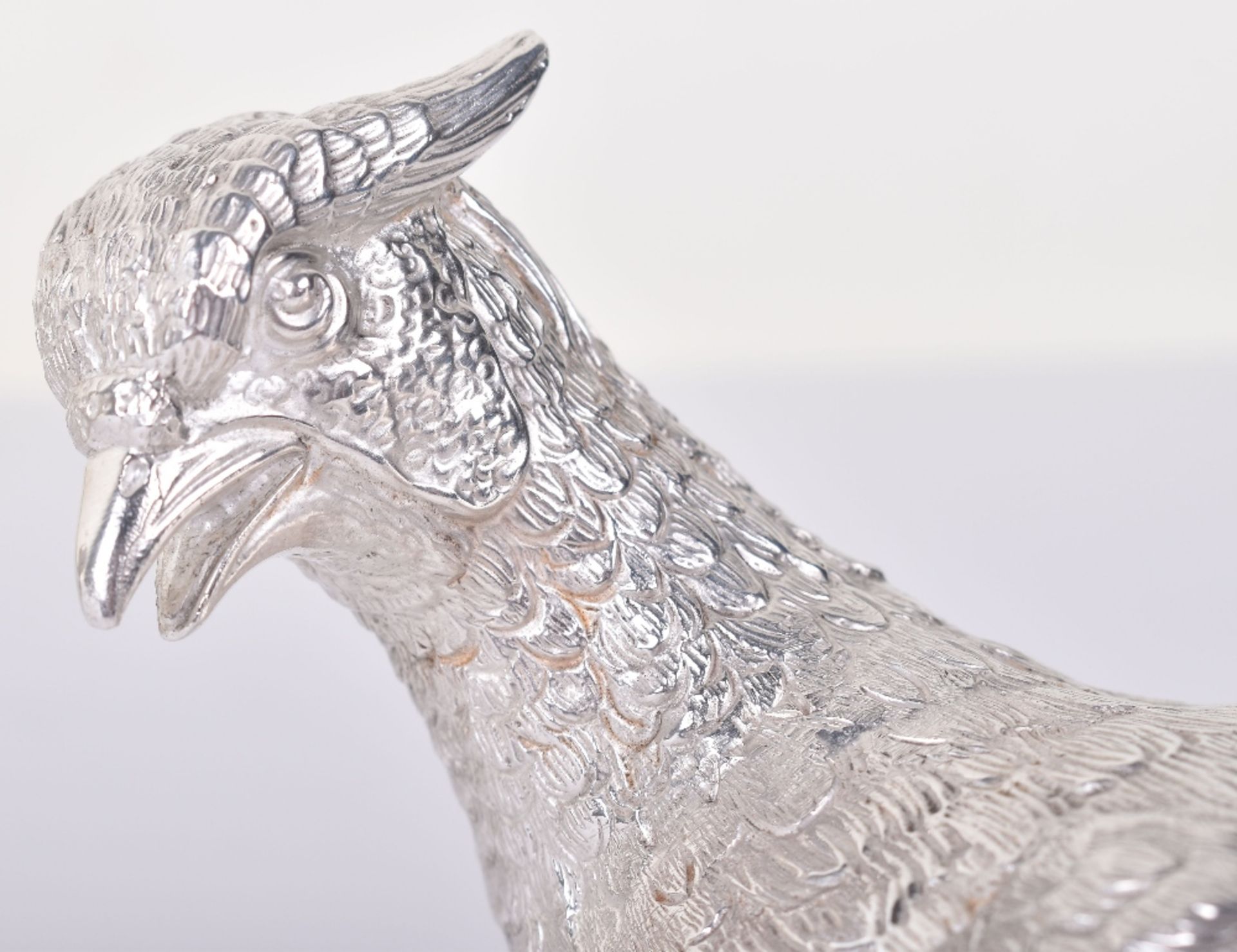 A pair of modern silver pheasants, by C.J. Vander, London 2018 - Image 3 of 5