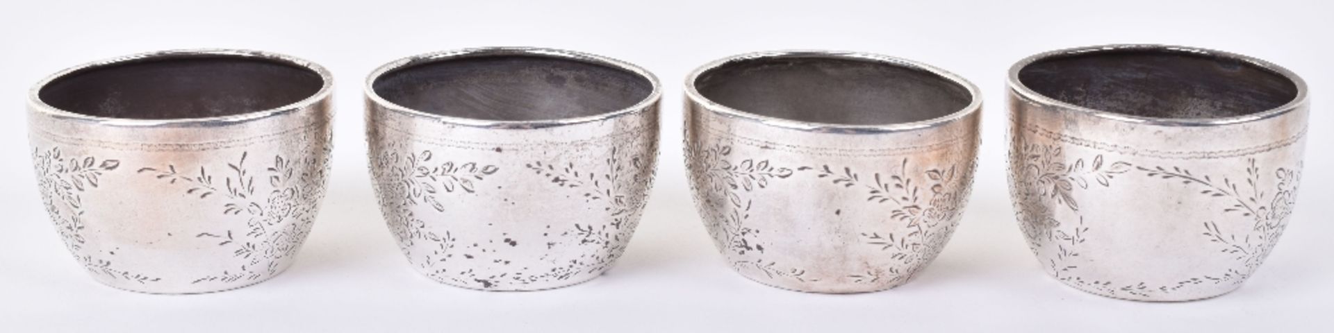 A set of four Victorian silver salts, by Goldsmiths & Silversmiths Co, London 1884 - Image 7 of 9