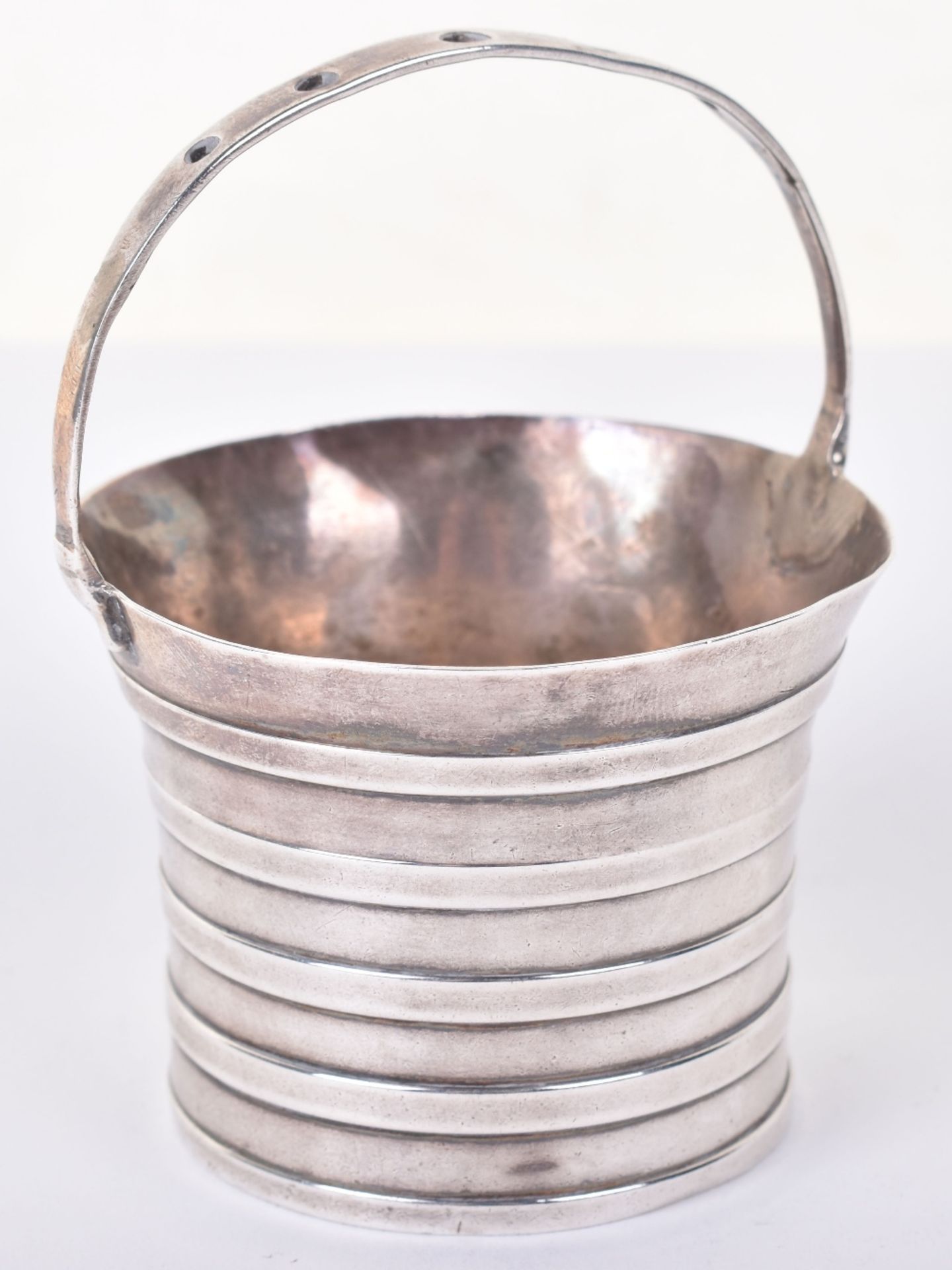 A George II silver cream pail, marked WM, London 1757 - Image 3 of 7