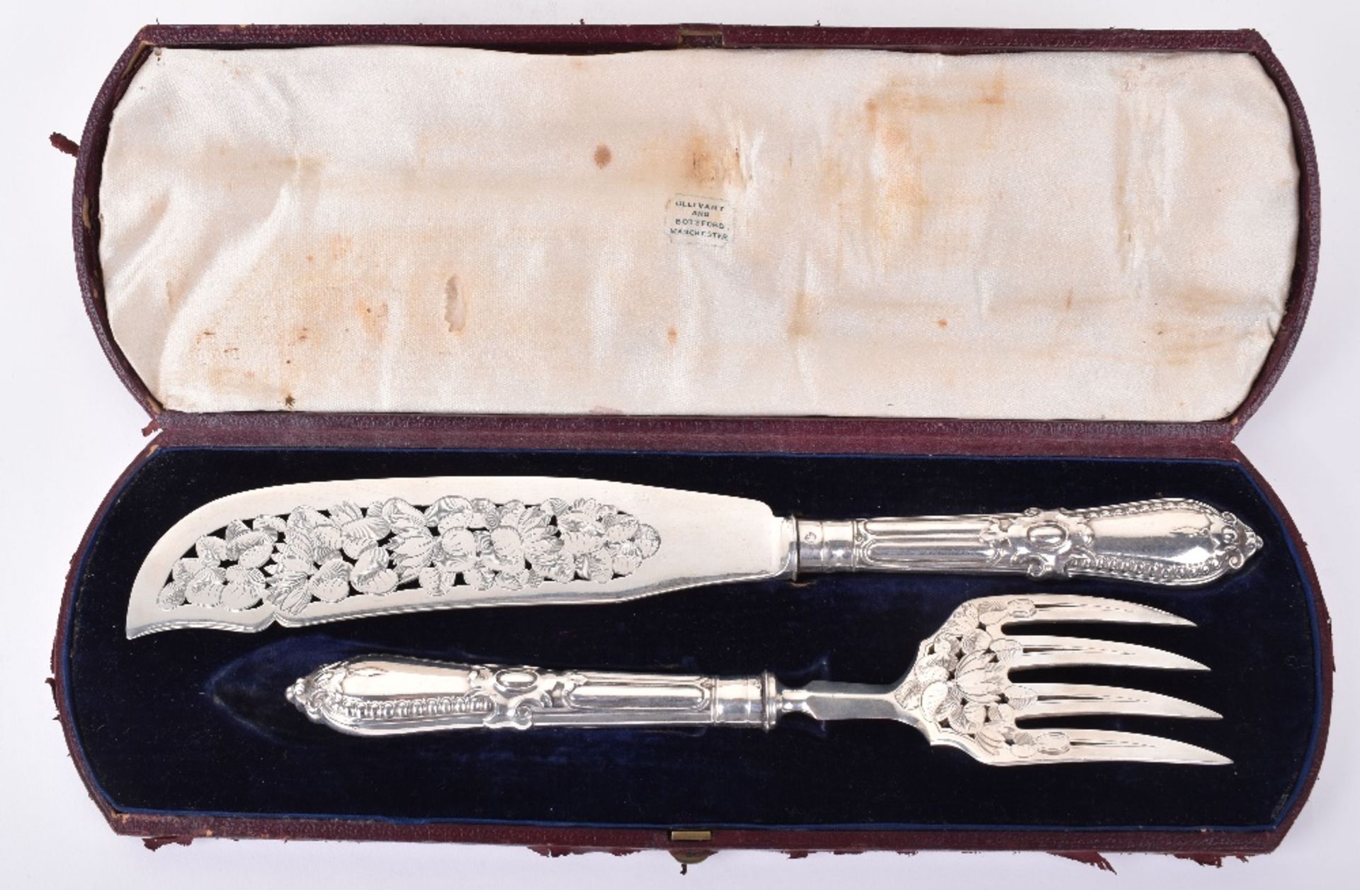 A pair of Victorian silver Grecian fish servers, by George Adams, London 1856 - Image 8 of 9