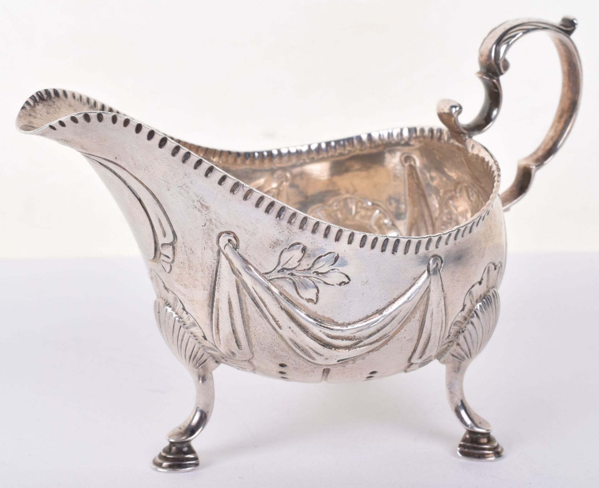 An early George III Irish silver gravy boat, by Matthew West, Dublin circa 1770