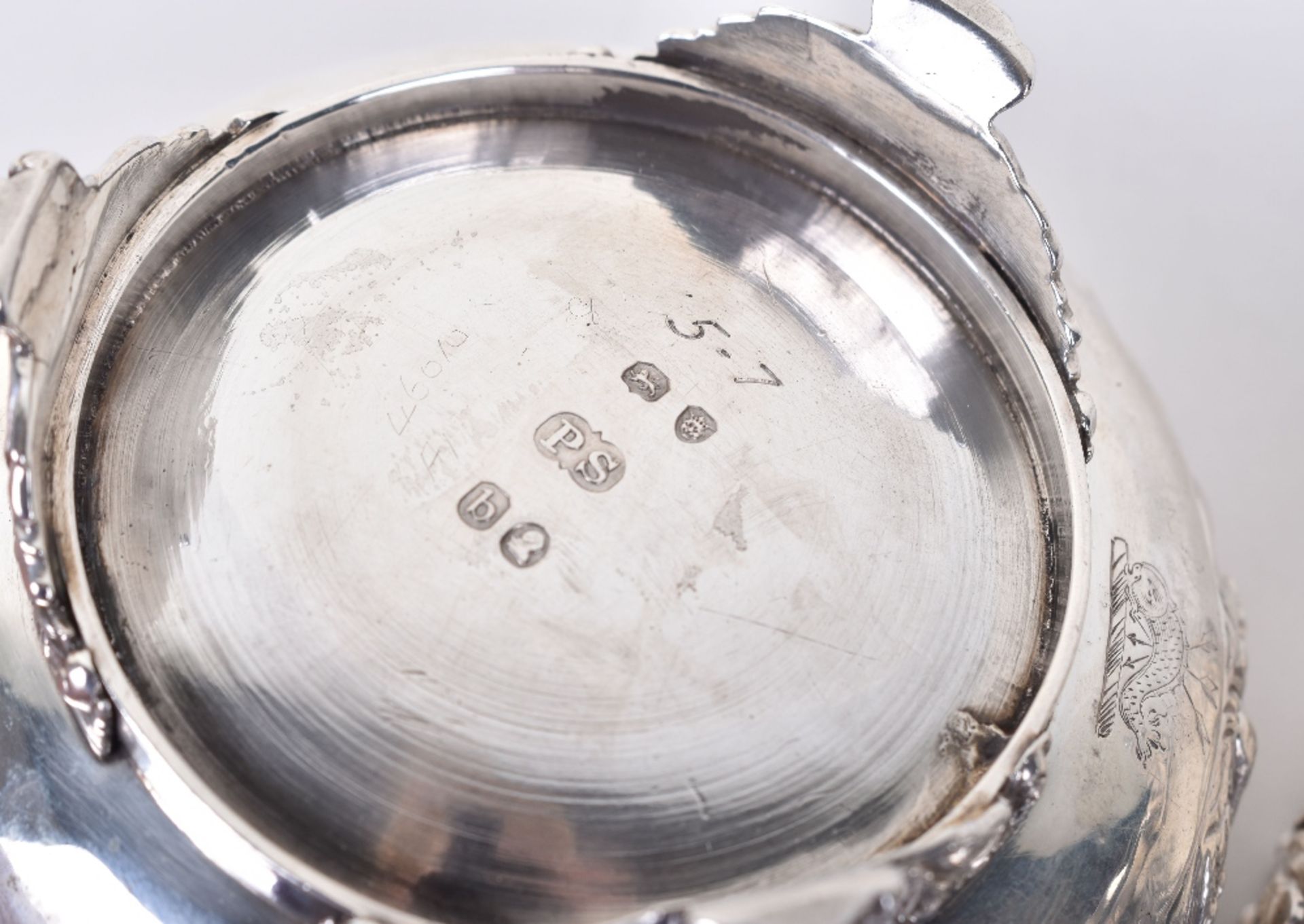 A matched pair of Georgian silver salt cellars, by Paul Storr, London 1817/1826 - Image 6 of 9