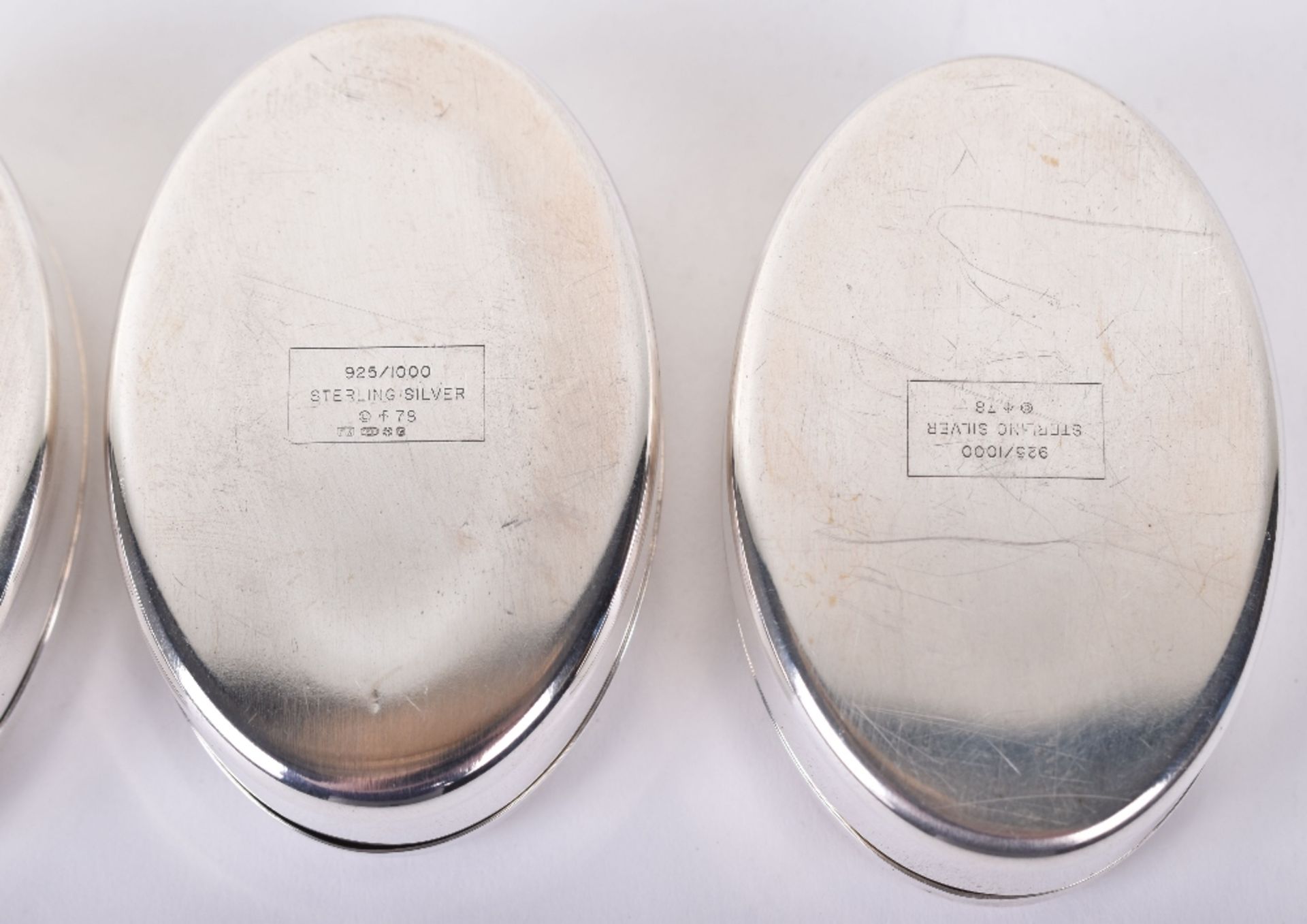 Four silver Regimental silver pill boxes, modern - Image 6 of 6
