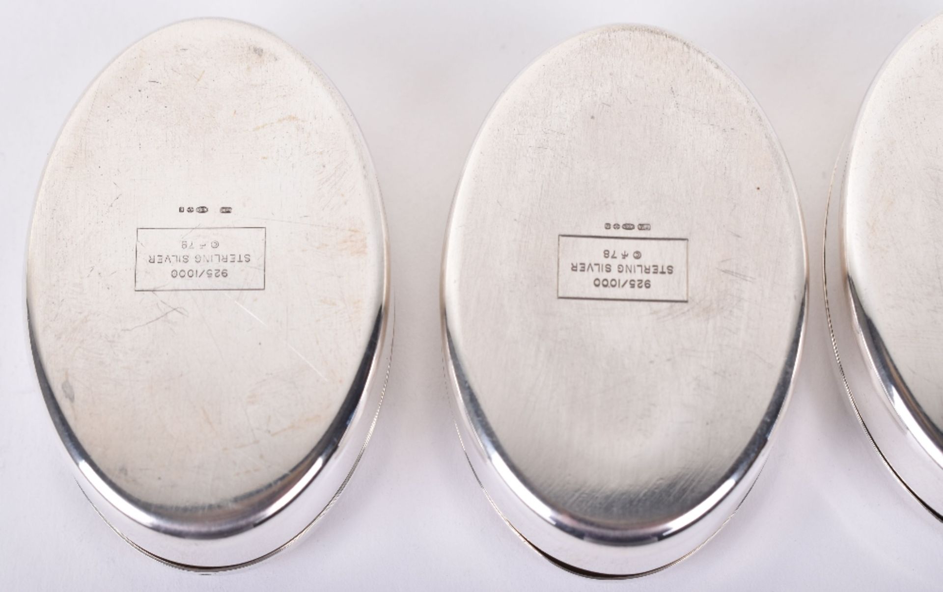 Four silver Regimental silver pill boxes, modern - Image 5 of 6