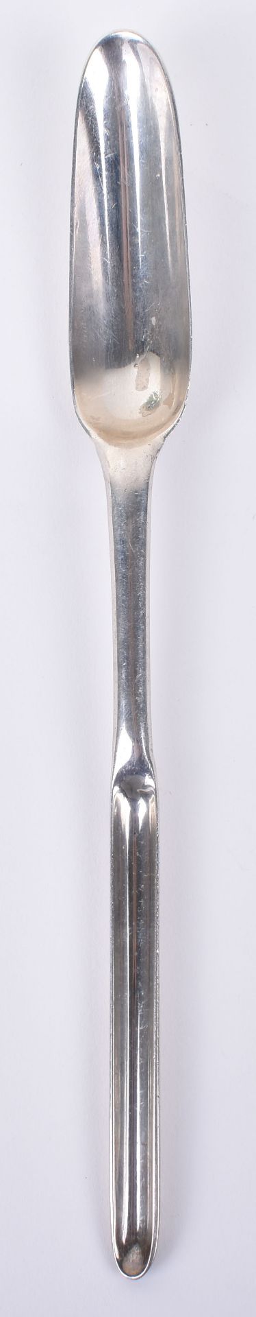 A Scottish silver marrow scoop, by Ker & Dempster, Edinburgh 1766