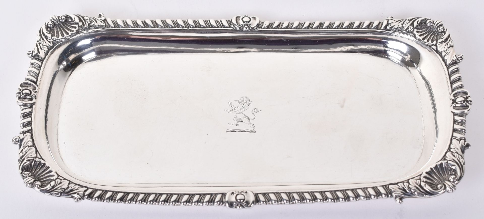 A George III silver snuffer tray, by Thomas Robbins, London 1807