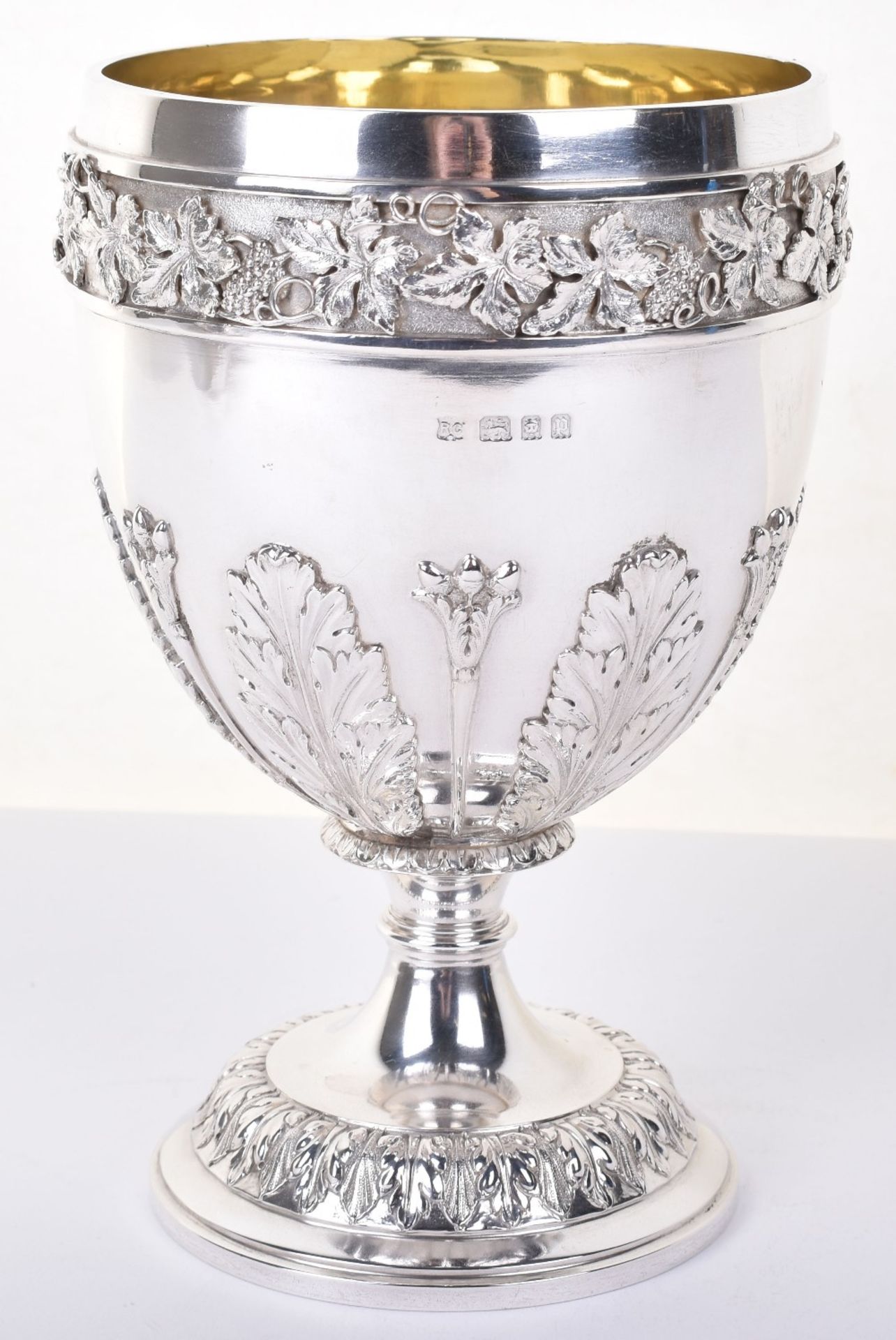 An early 20th century large silver goblet, by William Comyns & Sons, London 1930