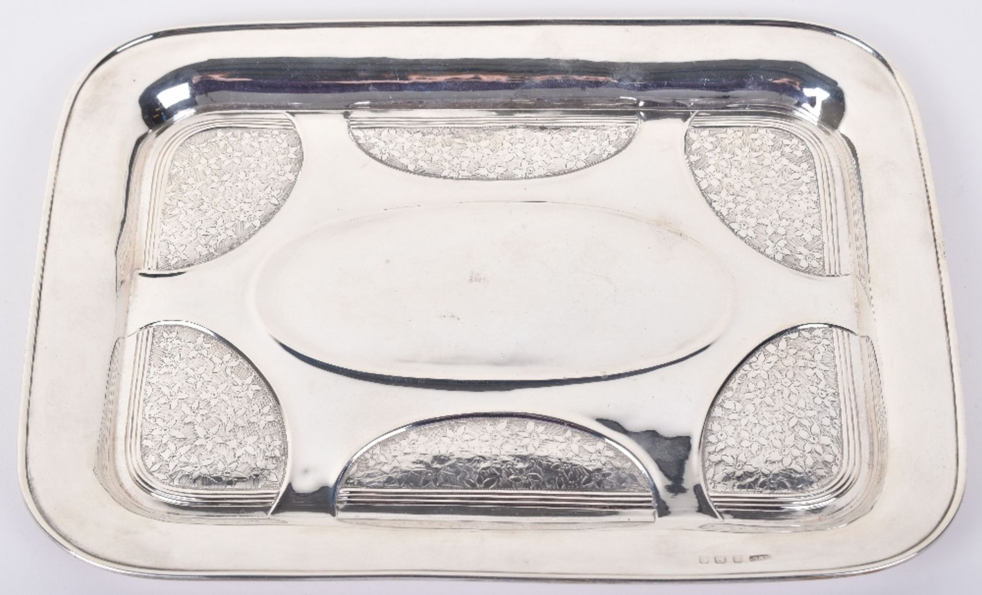 An Art Nouveau silver dish, by Henry Williamson, Birmingham 1920