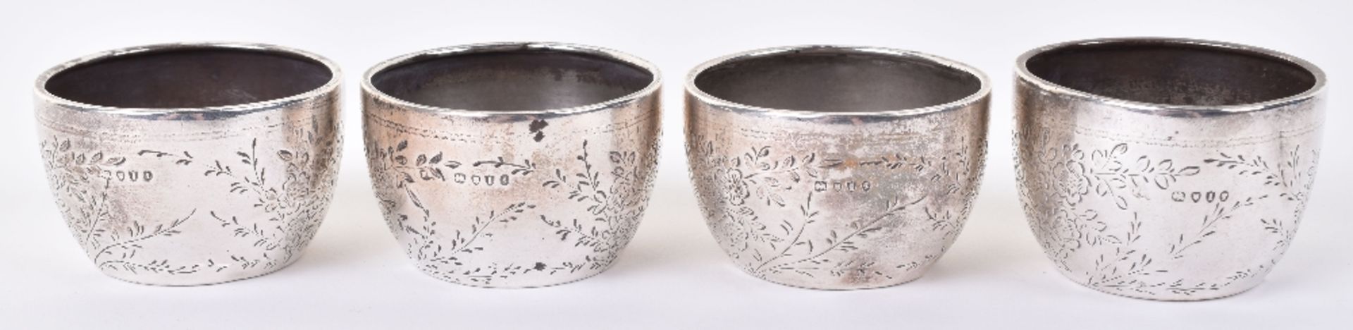 A set of four Victorian silver salts, by Goldsmiths & Silversmiths Co, London 1884 - Image 2 of 9