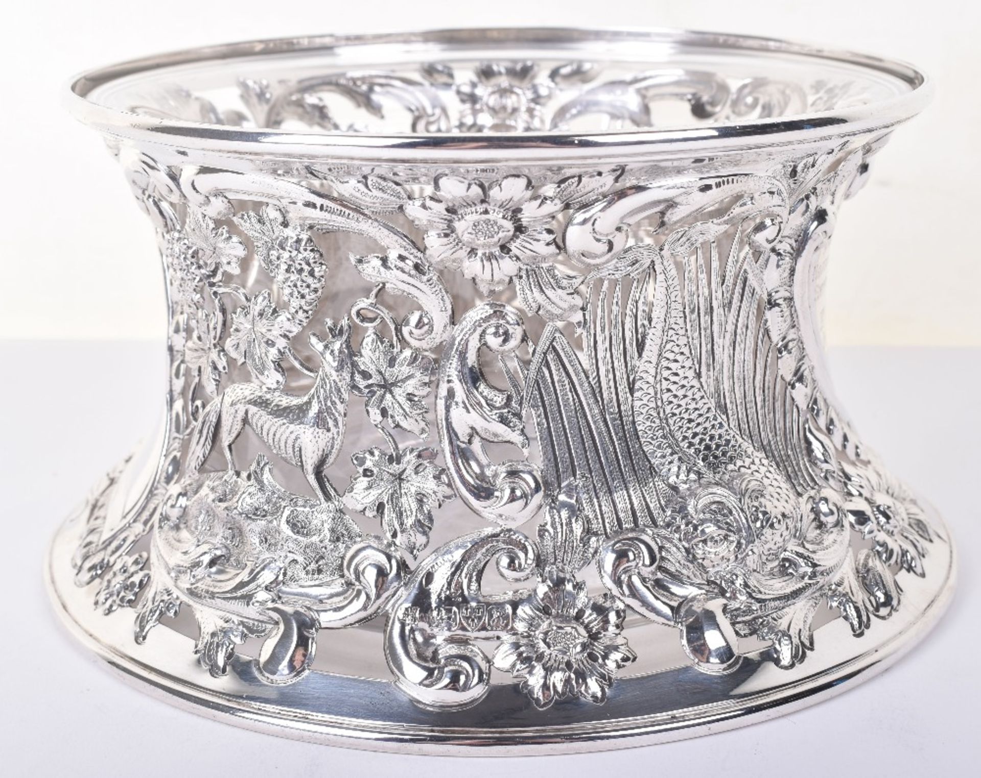 An early 20th century Irish style silver dish ring, by George Nathan & Ridley Hayes, Chester 1908 - Image 4 of 6