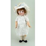 Tete Jumeau S.F.B.J bisque head doll, French circa 1905,