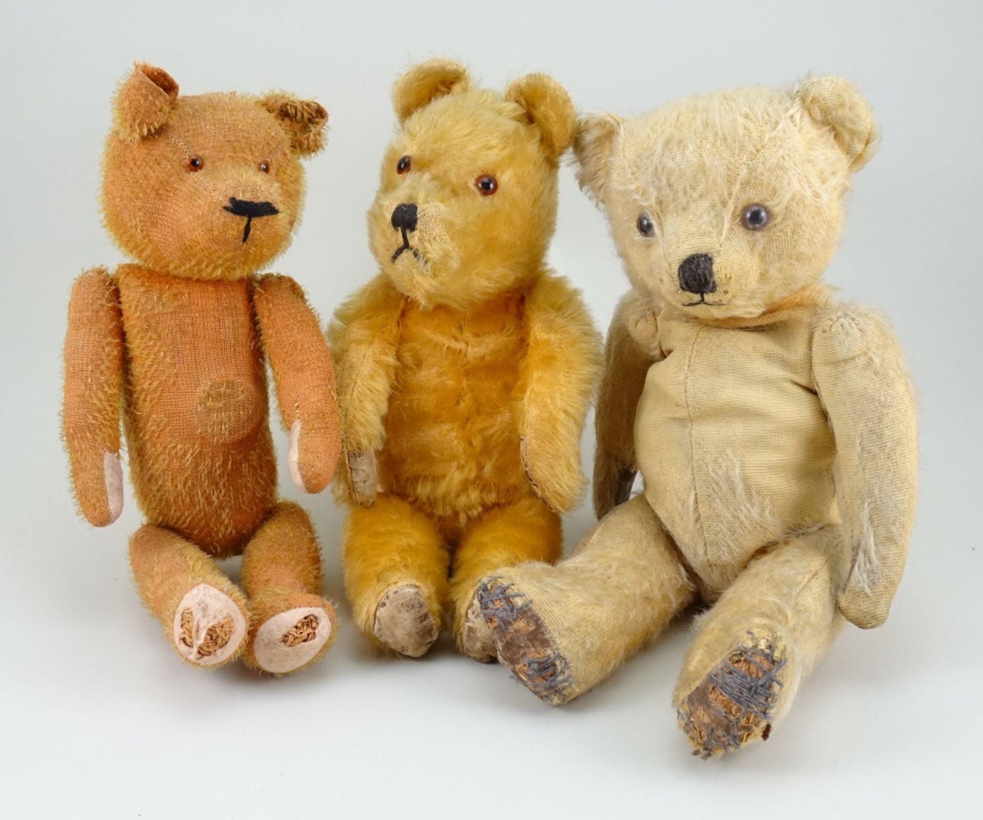 Three Teddy bears, 1950’s,