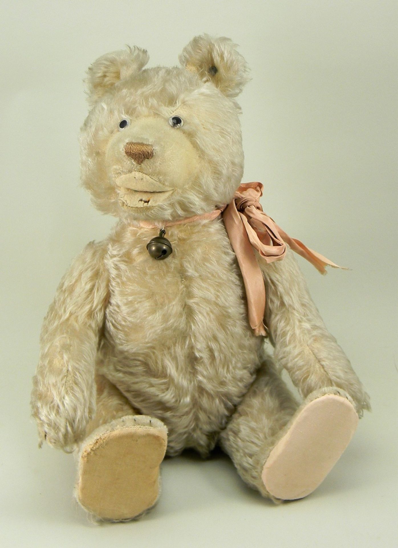 A Steiff white mohair Teddy Baby, 1930s,