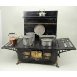 A tinplate Marklin child’s cooking stove, German circa 1890,