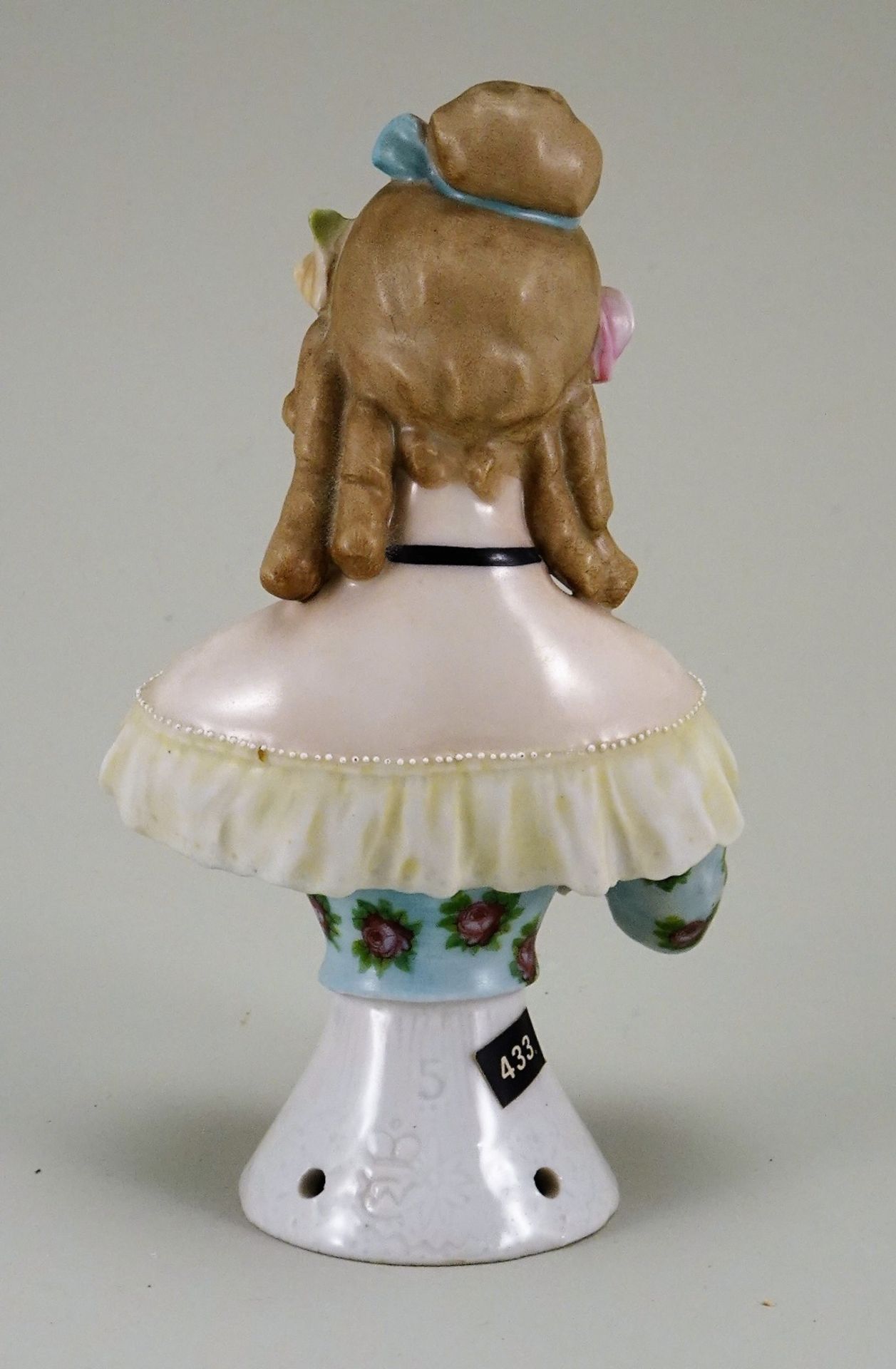 Rare large Goebels glazed china Jenny Lind, The Swedish Nightingale half-doll, - Image 2 of 2