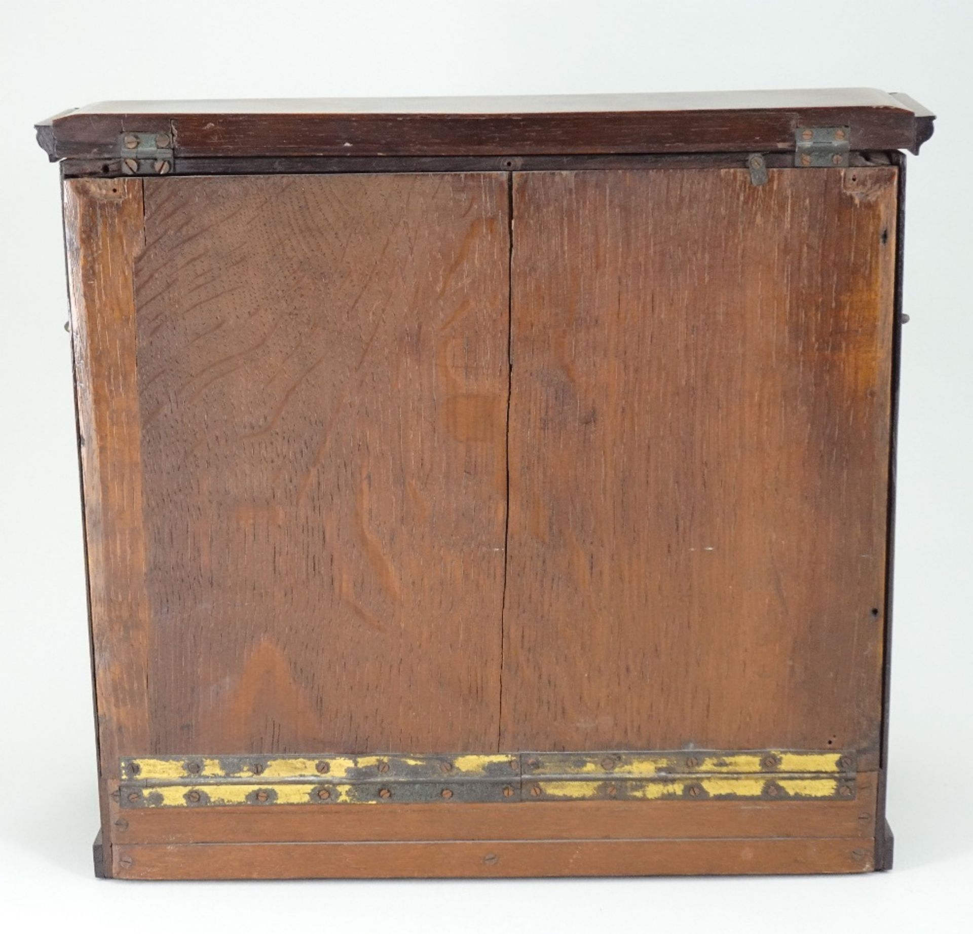 An unusual wooden upright piano sewing box or Necessaire, English 19th century, - Image 6 of 7