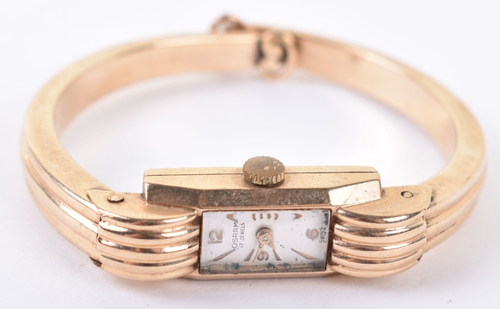 A 20th century 9ct gold ladies wristwatch, by Osram - Image 4 of 6