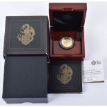 The Queen’s Beasts, The Red Dragon of Wales, .999 fine gold, 2017 Proof Coin