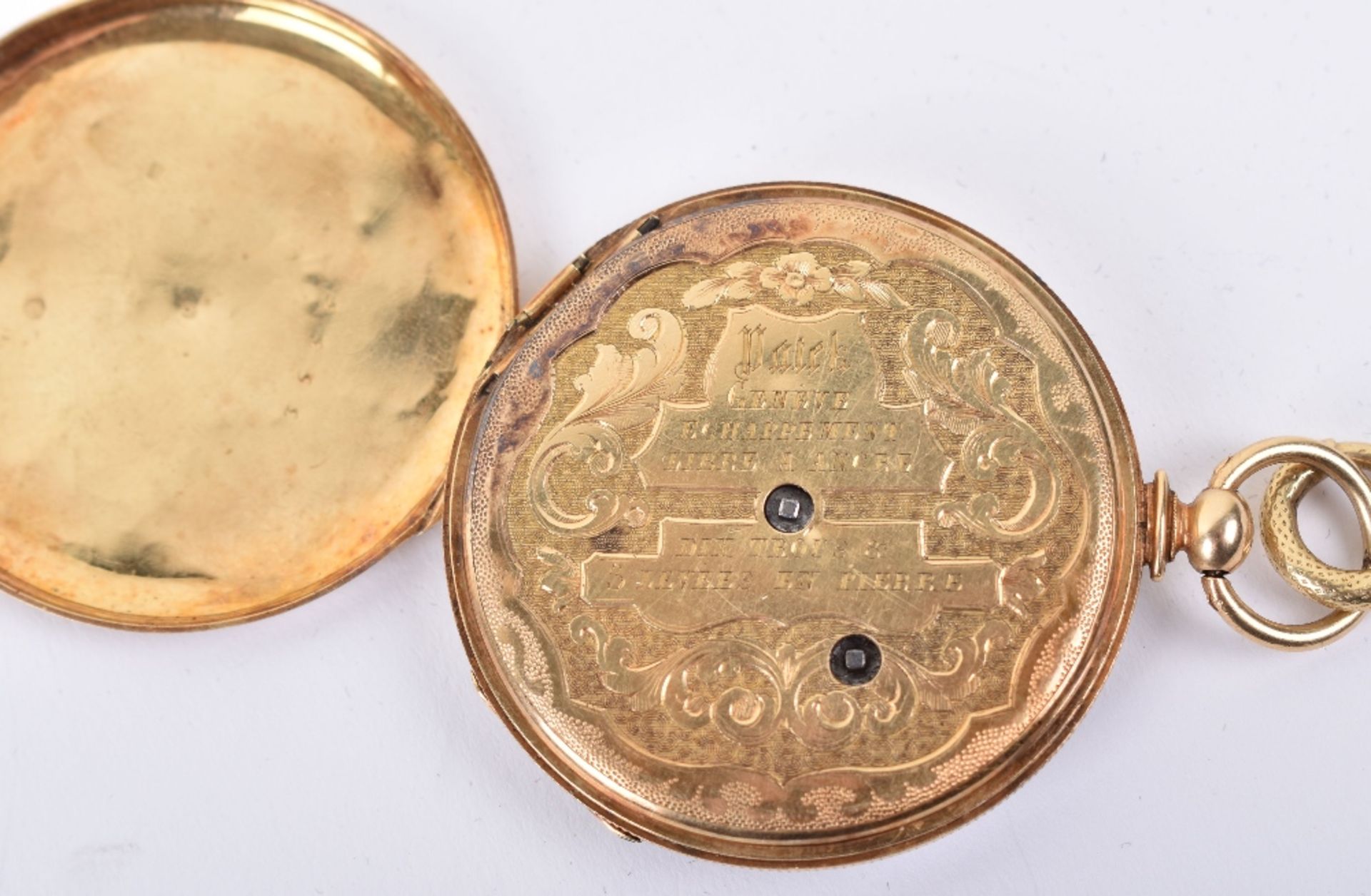 A fine and early Patek, Geneva 18ct (unmarked) gold pocket watch - Image 4 of 7