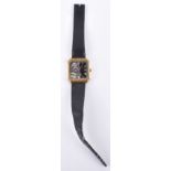 An unusual Swiss Made gold plated Saddam Hussein gentleman’s wristwatch