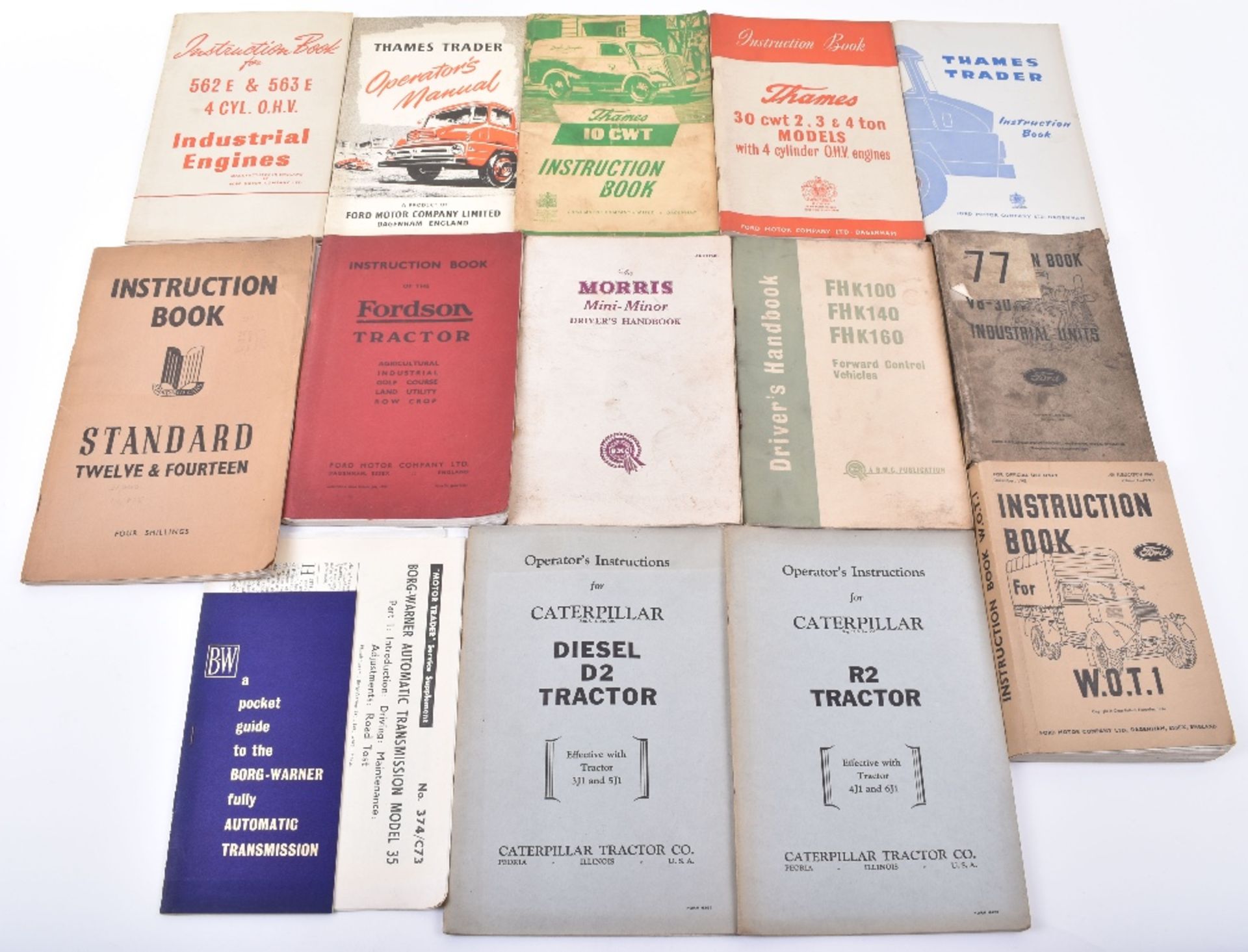 Three boxes of vintage car handbooks mainly Austin and Ford, manual and instructions - Image 4 of 6